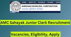 AMC Sahayak Junior Clerk Recruitment 2024