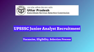 UPSSSC Junior Analyst (Drug) Recruitment 2024