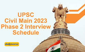 UPSC Various Vacancy  Interview Schedule 2023