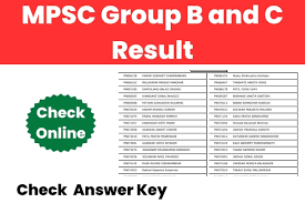 MPSC Group B & C Result 2023
