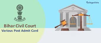 Bihar Civil Court Stenographer, Court Reader Cum Deposition Writer Admit Card 2024