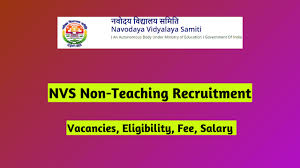 NVS Non Teaching Recruitment 2024