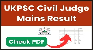 UKPSC Judicial Service Civil Judge Result 2023