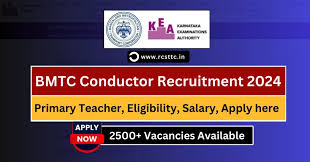 BMTC Conductor Recruitment 2024