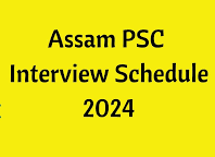 Assam PSC Urban Technical Officer Interview Schedule 2023