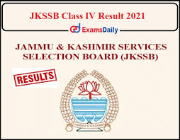 JKSSB Class IV Selection List 2021