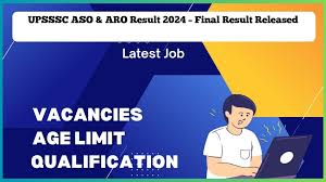 UPSSSC ASO & ARO Result 2024