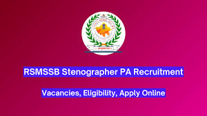 RSMSSB Stenographer/ Personal Asst Grade-II Exam Date 2024