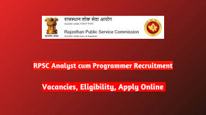 RPSC Analyst cum Programmer Recruitment 2024