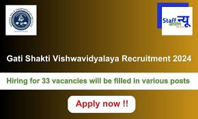 Gati Shakti Vishwavidyalaya Recruitment 2024