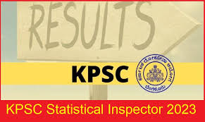 KPSC Statistical Inspector Cuttof Marks 2023