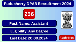 DPAR, Puducherry Assistant Recruitment 2024