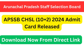 APSSB CHSL (10+2) Exam Admit Card 2024