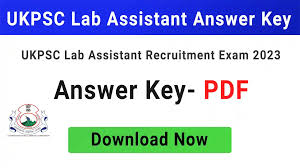 UKPSC Lab Assistant Answer Key 2024