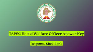 TSPSC Hostel Welfare Officer Answer Key 2024