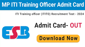 MPESB ITI Training Officer Admit Card 2024