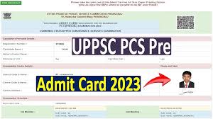 UPPSC Medical Officer Admit Card 2023