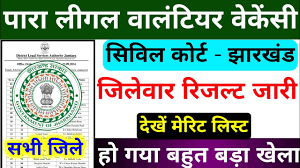 DLSA, Dhanbad Para Legal Volunteer Result 2024