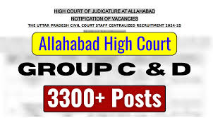 Allahabad High Court Group C & D Recruitment 2024