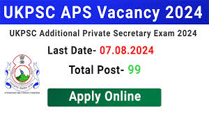 UKPSC Additional Private Secretary Exam Date 2024