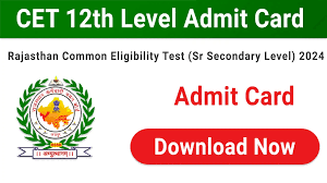 RSMSSB CET (Sr Secondary Level) Admit Card 2024