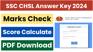 SSC CHSL (10+2) Answer Key 2024