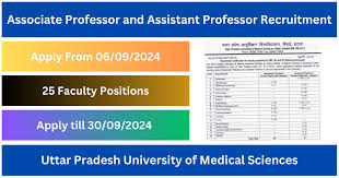 UPUMS Professor, Associate & Asst Professor Recruitment 2024