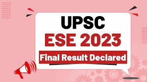 UPSC ESE Marks 2023