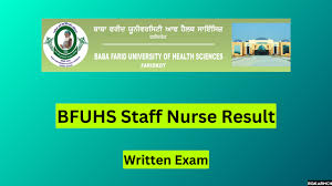 BFUHS Staff Nurse Result 2024