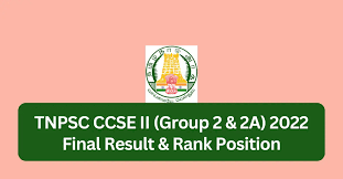 TNPSC CCSE (Group II) Result 2022