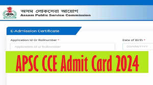 Assam PSC Combined Competitive Exam Admit Card 2024