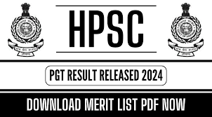 HPSC PGT Result 2024