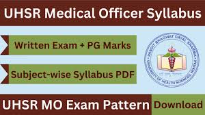 UHSR Medical Officer Exam Date 2024