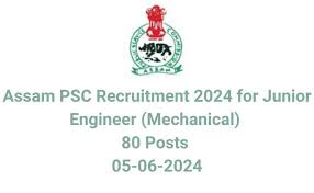 Assam PSC Junior Engineer Result 2024