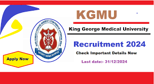 KGMU Technician, Technical Officer & Other Recruitment 2024