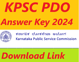 KPSC Panchayat Development Officer (HK) Answer Key 2024