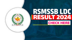 RSMSSB Clerk Grade-II, LDC/ Junior Assistant Result 2024