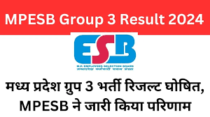 MPESB Group 3 Result 2024