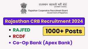 Rajasthan CRB Manager, Banking Assistant & Other Recruitment 2024