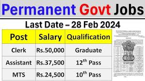 10th 12th Pass Government Jobs 2025