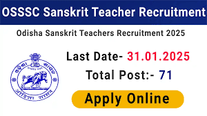 OSSSC Sanskrit Teacher Recruitment 2024