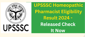 UPSSSC Homeopathic Pharmacist Result 2024