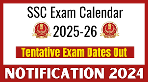 SSC Exam Calendar 2025