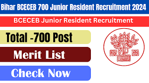 BCECEB Junior Resident Merit List 2024