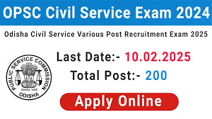 OPSC Odisha Civil Services Exam 2024-25