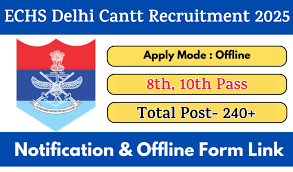 ECHS, Delhi Lab Tech, Clerk & Other Recruitment 2025