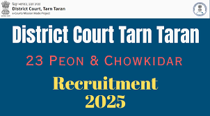 District and Session Judge, Tarn Taran Stenographer Grade III Recruitment 2025