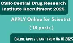 CDRI Scientist Recruitment 2025