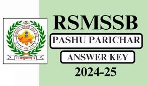 RSMSSB Animal Attendant Answer Key 2024