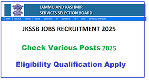 Jammu and Kashmir Govt Jobs 2025